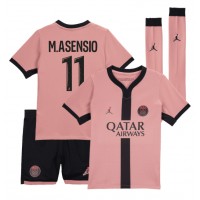 Camiseta Paris Saint-Germain Marco Asensio #11 Tercera Equipación para niños 2024-25 manga corta (+ pantalones cortos)